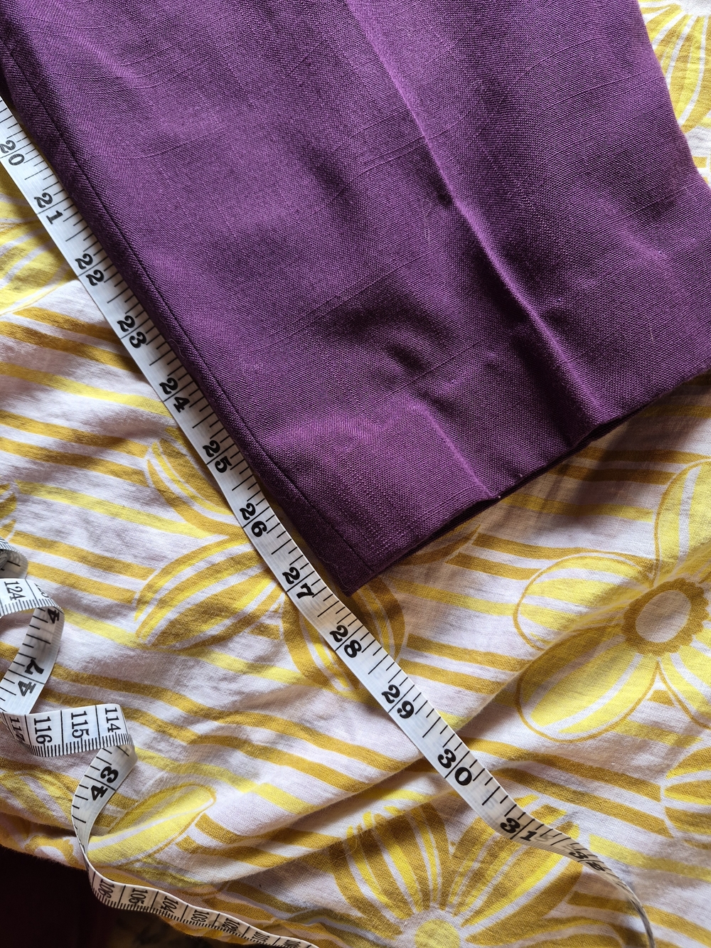 Classic High-Waist Purple Women's Trousers - Picture 7 of 7
